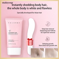 ✨ 【FREE GITF】FALANQE Soothing Hair Removal Cream With Stick Painless Rapid Hair Removal Shrinking Ha