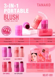 TANAKO Jelly Tint Blush Stick บลัชออนแท่ง เนื้อเจลลี่ ให้พวงแก้มดูสดใส no.HT091