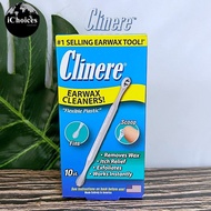 Clinere - Ear Cleaners for Earwax Removal 10 Count ไม้แคะหู พลาสติกแคะหู