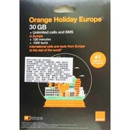 30天歐洲5G無限上網卡 20GB-70GB 英國電話卡 意大利Sim咭 愛爾蘭數據卡 瑞典網卡 丹麥網絡卡 奧地利手機卡