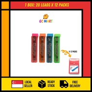 (20 Leads x 12 Packs) Faber Castell Polymer Lead 2B 0.7 x 60mm Pencil Drawing Stationary Office Scho