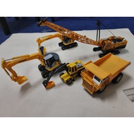 excavator komatsu ,katak majorette diecast,  & dump truck. Percuma kren dan excavator
