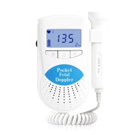 Ultrasound Doppler Fetal Heart Rate Monitor Potable Baby Heart Detector Fetus-voice Meter Prenatal H