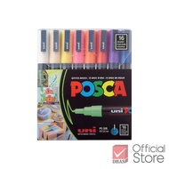 Uni ปากกา ปากกามาร์คเกอร์ Posca PC-3M 16 สี จำนวน 1 เซต