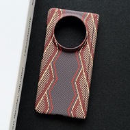 Magnetic Carbon Fiber Phone Case For Honor V3 VS3 V5 Samsung Z Fold 5 6 7 Frosted Kevlar Grain Ultra