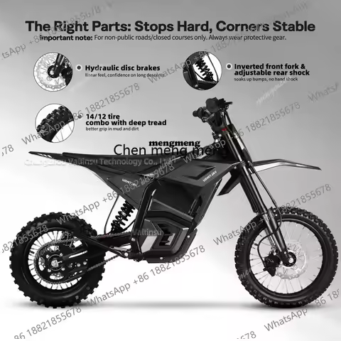 EM-5 Long Range 48V 2500 W Full Size Adult Electric Dirt Bike Off Road Motorcycle Electric Pit Bike