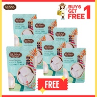 ขนมรสกะทิอบกรอบ Crispy Thai coconut Milk 6 ซอง แถมกะทิ 1 ซองฟรี คันนา KUNNA