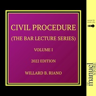 ♞,♘Riano CivPro Vol. 1 (2022) - Civil Procedure Rules 1-56 Volume I Bar Lecture Series by Dean Will