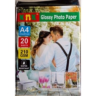 GLOSSY PHOTO PAPER A4 210GSM PHOTO PAPER/