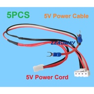5V(5PCS) Power Cable LED Display Power Cable LED Wall Screen 5V Power Cord LED Board Panel 5V Red&Bl
