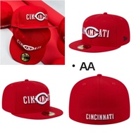 Cincinnati Reds Red Overlap 59FIFTYNew/Era Fitted Cap [Unisex] Fashionable Exquisite Embroidery Clos