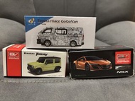 全新 迷你 玩具模型車 toyota hiace gogovan go go x suzuki jimny honda nsx