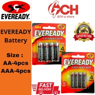 EVEREADY Super Heavy Duty Battery AA / AAA / Battery 1.5V / Alkaline Battery / Bateri AA / AAA / 2a 