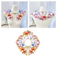 WMMB Hanfu Flower Yunjian Collar Embroidery Traditional Chinese Hanfu with Pearls