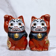 【福佑達摩】日本九谷燒福入達摩招財貓