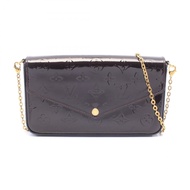 [二手] 路易威登LOUIS VUITTON肩背包 Pochette Felicie Monogram Vernis Amarante M61267 Amarante 皮革 Pochette Feli