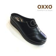 OXXO  รองเท้าลำลอง หุ้มหัวเปิดหลัง รองเท้าแฟชั่นเพื่อสุขภาพ วัสดุหนังพียู พื้นนิ่ม สวมใส่สบาย ส้นกันลื่น XB-1