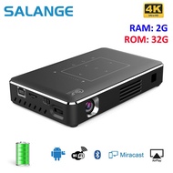 Salange P10 Mini Projector 4k 3D Android 9.0 LED Smart Pocket Portable Beamer Wifi Bluetooth Video Game Home Theater Air