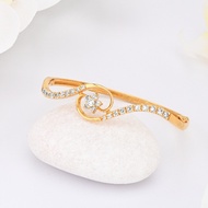 ORIGINAL ZHULIAN Bangle Bintang Batu Permata saduran emas 999 BG5052