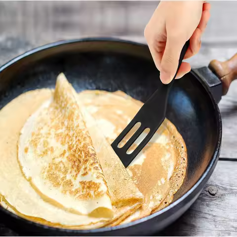 Silicone Frying Shovel Brownie Serving Spatula Nonstick Cookie Spatula Pancake Egg Steak Shovel Heat