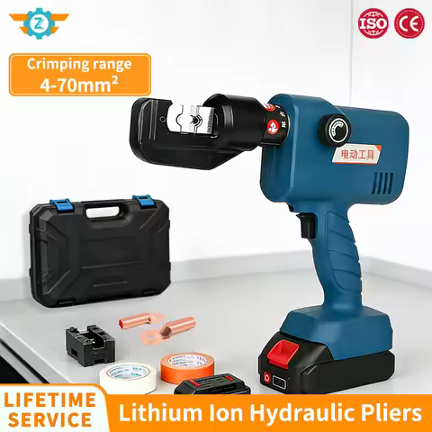 Portable Electric Hydraulic Crimping Plier SME-70 4-70mm² Lithium Battery Copper Aluminum Terminal C