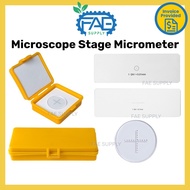 Microscope stage micrometer C1 0.01mm 0.1mm C7 microscope alignment mikrometer peringkat mikroskop l