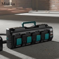 Miulika 14.4V-18V Battery Charger Professional Compact Accessory DC18RD Double Port Adapter
