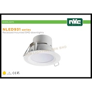 NVC NLED931* LED Ceiling Downlight 4w 3Inch/6w 3.5Inch/8w 4Inch/12w 5Inch Warm White/Natural White/D