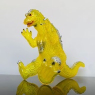 ギガブレイン｜GigaBrain GODZILLA 1964 64‘哥吉拉｜摩斯哥吉拉  黃色透明成型 銀色塗裝 哥吉拉系列 怪獸 軟膠玩具