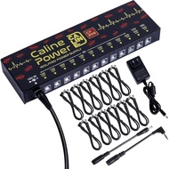 Caline Guitar Pedal Power Supply, True Isolated Pedalboard Power Supply with 12 Outputs, Noiselessly
