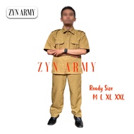 Zyn Civil Servant Keki Old Civil Servant Local Government Uniform Short Sleeve Men's Khaki Civil Ser