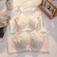 French Sexy Thin Lace Bow Soft Frame Cat Claw Cup felancy bra
