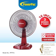 PowerPac, Fan, Portable Fan, Desk fan, 16 inch (PPTF16)