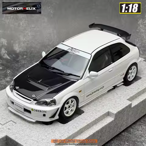 Motorhelix MH 1:18 Civic Type R(EK9) J's Racing Car model Sports Static model Birthday present