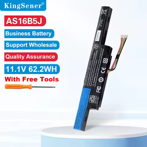 KingSener AS16B5J AS16B8J 5600mAh Laptop Battery For Acer Aspire E5-575G-53VG 3ICR19/66-2 Free 2 Yea