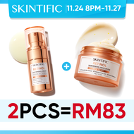 <2pcs>SKINTIFIC Skincare Set Anti aging  Retinol Skin Renewal Moisturizer & Serum Smooths Texture/ C