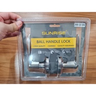 Sunrise Lever Type Doorknob Door Lock Lockset Door Knob Stainless Steel Straight Heavy Duty 200-15SN