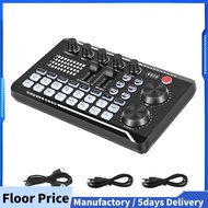 F998 Sound Card Microphone Sound Audio Interface Mixer Sound Card Mixing Console Amplifier for Phone