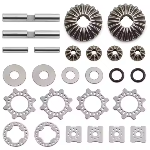 Metal Front & Rear Diff Gear Set for ARRMA 1/8 Kraton 6S BLX 1/7 Big Rock Mojave EXB BLX RC Car Upgr