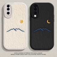 Couple Oil Painting Sun Moon Suitable for Apple 17promax Phone Case New iPhone16 Protective Case ipo