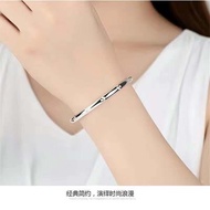 银饰配件手链手镯WEIJUNXIAO Three S999 sterling silver bracelet female silver bracelet mother-girlfriend Sans