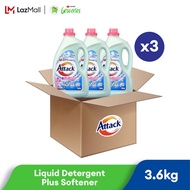 [CARTON] ATTACK LIQ DETER+SOFTENER 3600G x 3