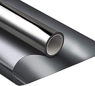 WPCTEV One Way Mirror Window Film Daytime Privacy Heat Control Film Solar Film Non-Adhesive Window T