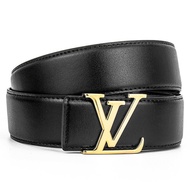 2022LV【Ready Stock】Original Authentic Belt Luxury Brand Men's LV Belt High-Quality Cowhide Leather Belt Fashion Simple Beltual Belt eqVz