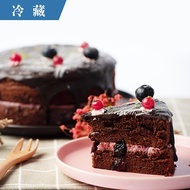 【減糖版】莓果生巧克力蛋糕 (6吋)