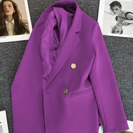2026 Dystopian style autumn purple high street blazer