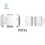 Stainless Steel Chassis Armor Axle Protector Skid Plate for  EX86190 EX 86190 LC76 1/10 RC Crawler C