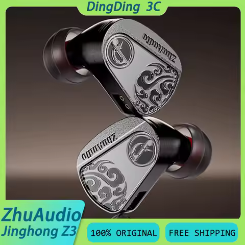 Zhulinniao Jinghong Z3 2025 In Ear HIFI Earphone 10mm Dual Dynamic Type-C DAC Monitor Music Headset