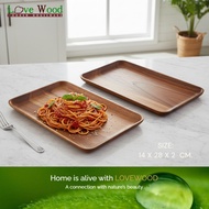 Rectangular Acacia Wood Tray