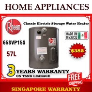 Rheem Water Heater 65SVP15S 57L CLASSIC ELECTRIC STORAGE WATER HEATER | 57L Vertical Heater | FREE Delivery |